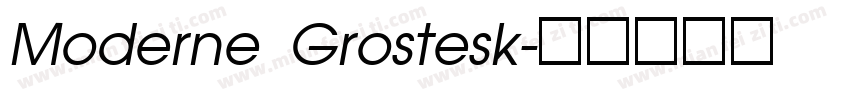 Moderne Grostesk字体转换